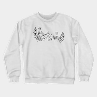 Mediterranean Village Fig tree Crewneck Sweatshirt